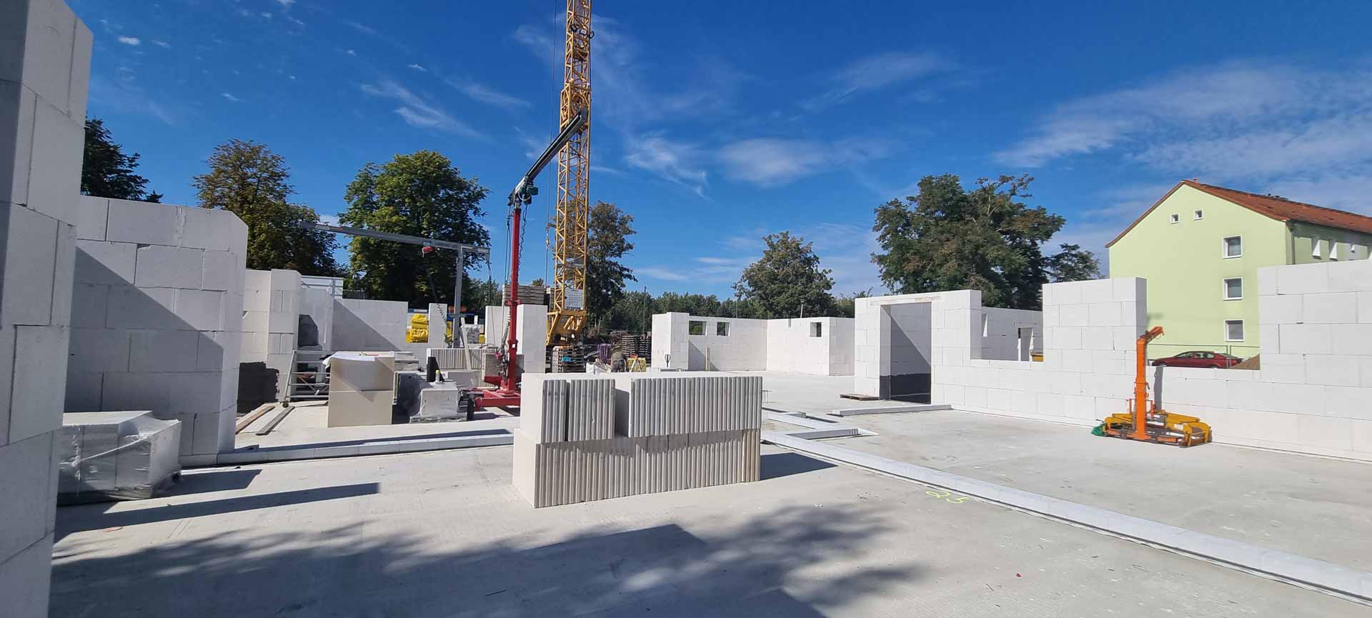 Die Bodenplatte ist fertig gestellt