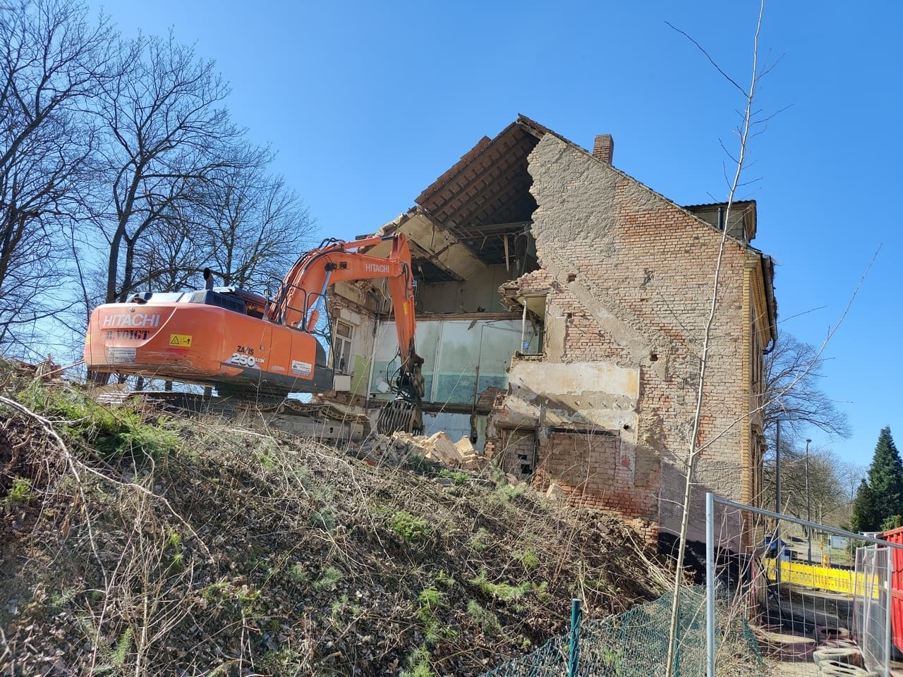 Portitz: Abriss gestartet