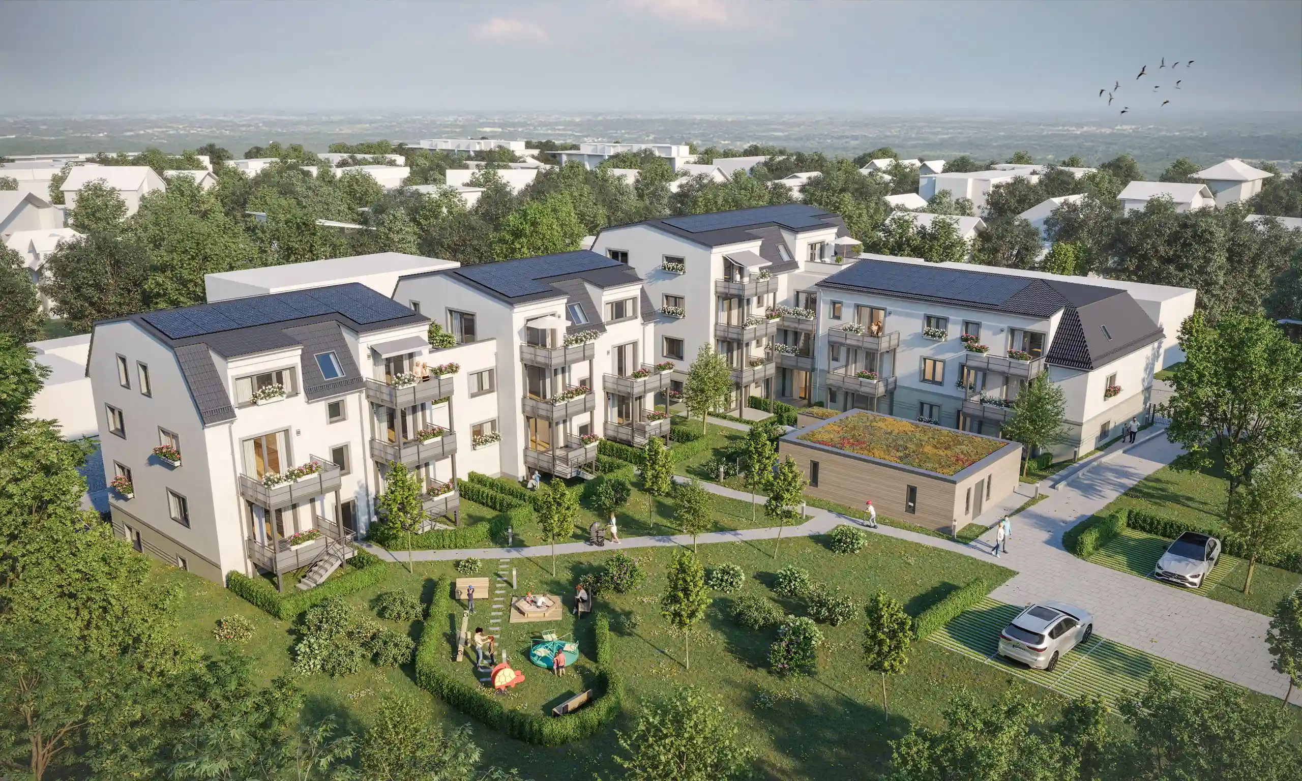 park quartett portitz gartenansicht