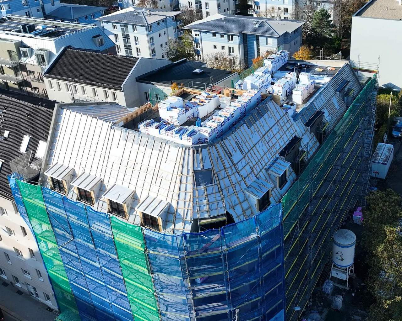 baustelle parkblick rohbau