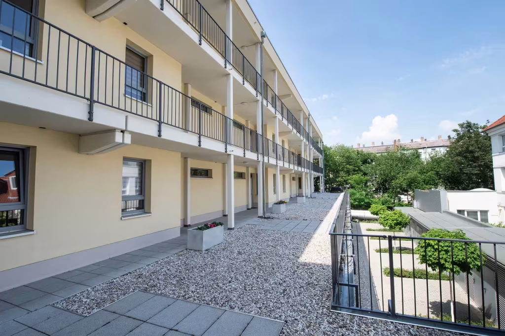 Beispiel eines Laubengangs in Leipzig