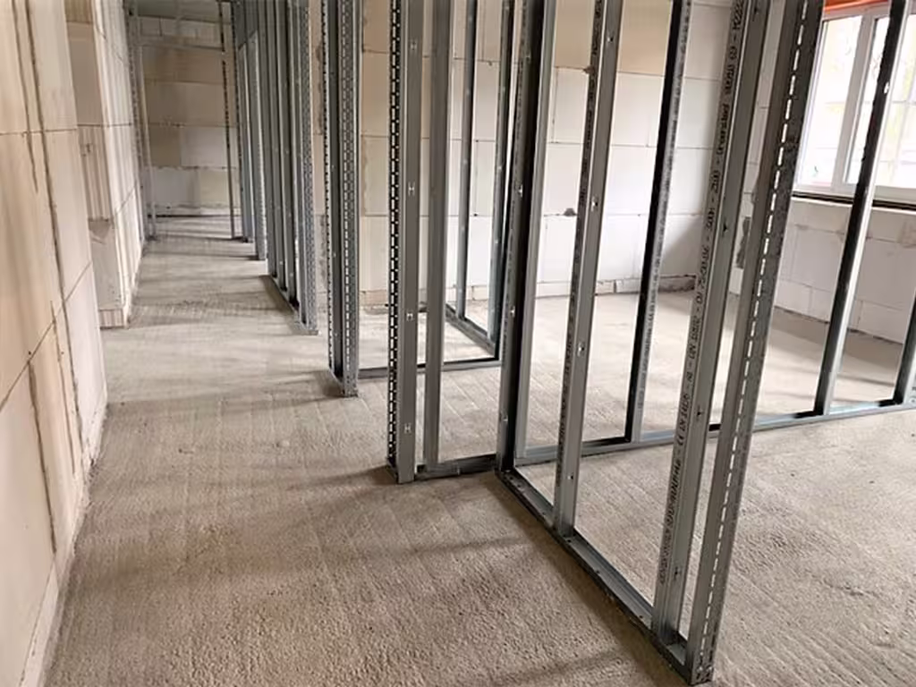 Der Rohbau ist fast fertiggestellt
