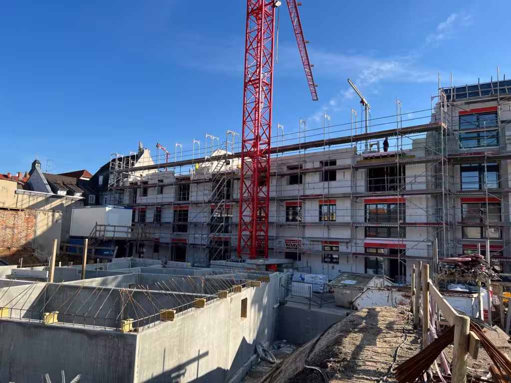 Das Untergeschoss von Haus 4 steht