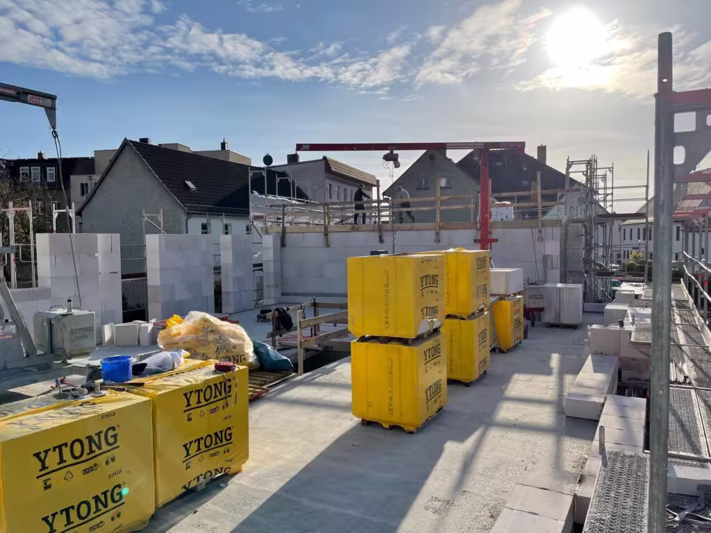 Der Hochbau nimmt immer mehr Gestalt an